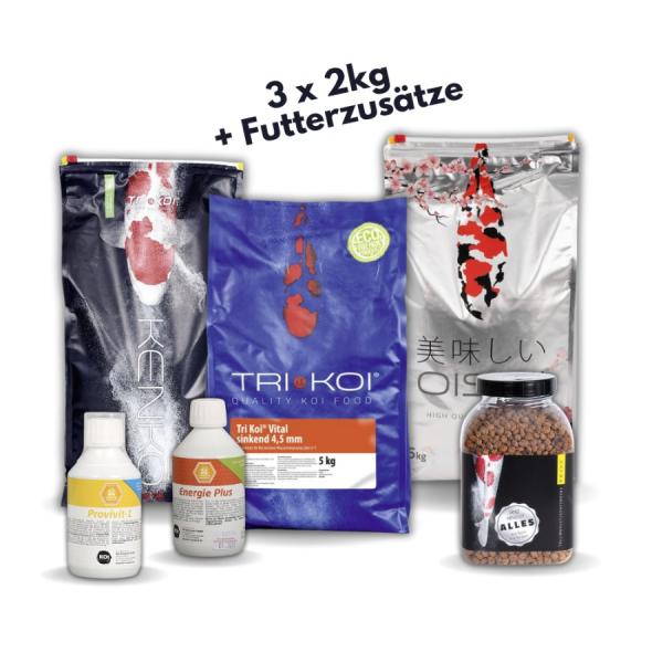 Koifutter Set: Gesund + Vital klein – Set-Inhalt