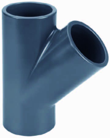 PVC T-Stück 45° 25-110 mm