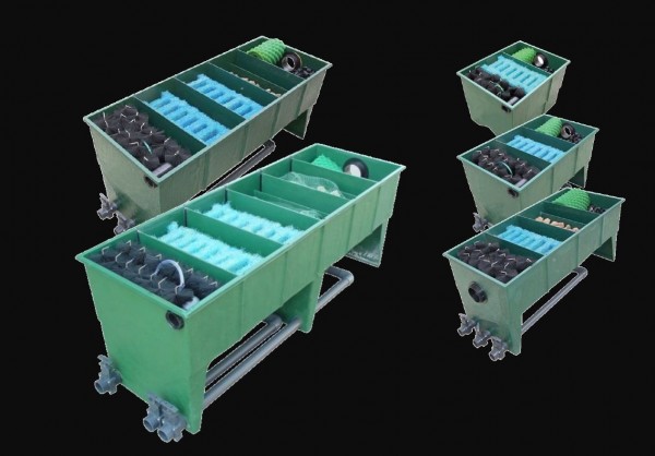 3 Kammern Filter aus GFK